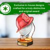 Grove USA Firefighter Real Wood Trophy