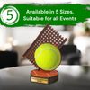 Grove Tennis Ball Real Wood Trophy