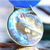 Vulcan Fishing Gold Texture Print Medal