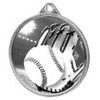 Baseball Classic Texture 3D Print Silver Medal