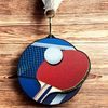 Rincon Colour Table Tennis Black Acrylic Medal