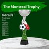 Montreal Football Boot and Ball Silver Cup Trophy