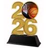 Basketball Year Trophy – Sports Award with Year Selection