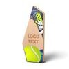 Galena Padel Metal & Wood Trophy