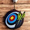 Rincon Colour Archery Black Acrylic Medal
