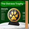 Ostrava Dog Gold Paw Print Trophy