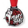 Giant Muay Thai Black Acrylic Medal