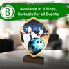 Arden Ten Pin Bowling Real Wood Shield Trophy