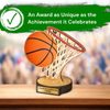 Grove Basketball Real Wood Trophy