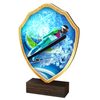Arden Ski Jumping Real Wood Shield Trophy