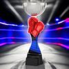 Montreal Boxing Gloves Silver Cup Trophy