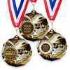Dodeca Lacrosse Stainless Steel Logo Insert Medal