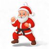 Jolly Father Christmas Karate Martial Arts Medal
