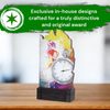 Shard Female Running Eco Friendly Wooden Trophy