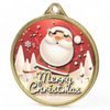 Sparkle Merry Christmas Texture Print Full Colour Medal