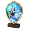 Arden Figure Skating Real Wood Shield Trophy