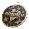 Winner Texture Print Gold Star Medal