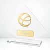 Vanguard Glass and Metal Fusion Basketball Trophy