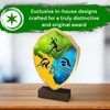Arden Triathlon Real Wood Shield Trophy
