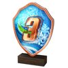 Arden 3rd Place Winter Real Wood Shield Trophy