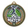 Quantum Women’s Football Player of the Match Stainless Steel Medal
