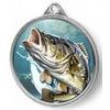 Carp Fishing Texture Print Silver Medal