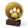 Holt Classic Dog Paw Wood Trophy
