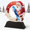 Santa Snowboard Christmas Trophy