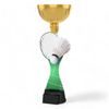 Vancouver Badminton Racket and Shuttlecock Gold Cup Trophy