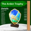 Arden Gymnastics Male Real Wood Shield Trophy