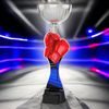 Montreal Boxing Gloves Silver Cup Trophy