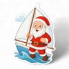 Jolly Father Christmas Sailing Medal