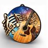 Rincon Colour Acoustic Guitar Black Acrylic Medal