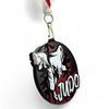 Rincon Colour Judo Black Acrylic Medal