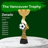 Vancouver Classic Football Boot and Ball Gold Cup Trophy