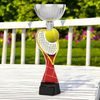 Montreal Tennis Racket and Ball Silver Cup Trophy