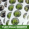 Flat Printed 25mm Logo Insert Centres