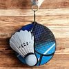 Rincon Colour Badminton Black Acrylic Medal