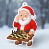 Jolly Father Christmas Chess Medal