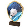 Arden Badminton Real Wood Shield Trophy