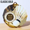 Dodeca Badminton Stainless Steel Logo Insert Medal