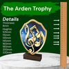 Arden Music Real Wood Shield Trophy