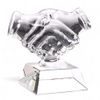 Crystal Engraved Handshake Award