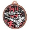 Taekwondo Colour Texture 3D Print Bronze Medal