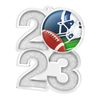American Football Acrylic 2023 Medal