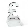 Crystal Engraved Pound Sign Award