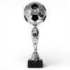 Merida Silver and Black Metal Football Trophy