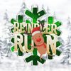 Christmas Reindeer Run Snowflake Medal