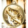 Carp Fishing Texture Classic Print Gold Medal