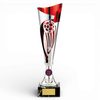 Champions Silver and Red Metal Football Trophy Cup
